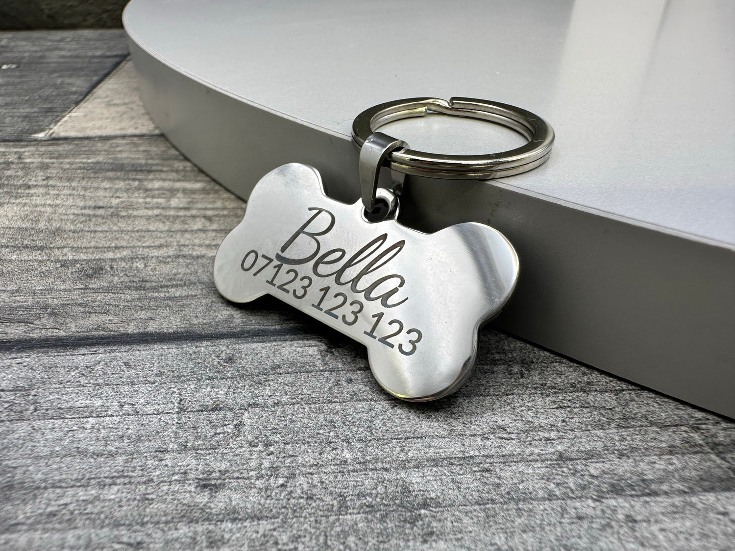 engraved metal pet tag