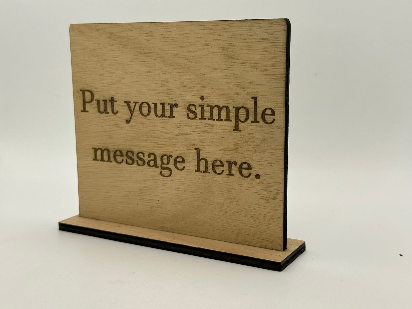 Custom Wooden Countertop Sign