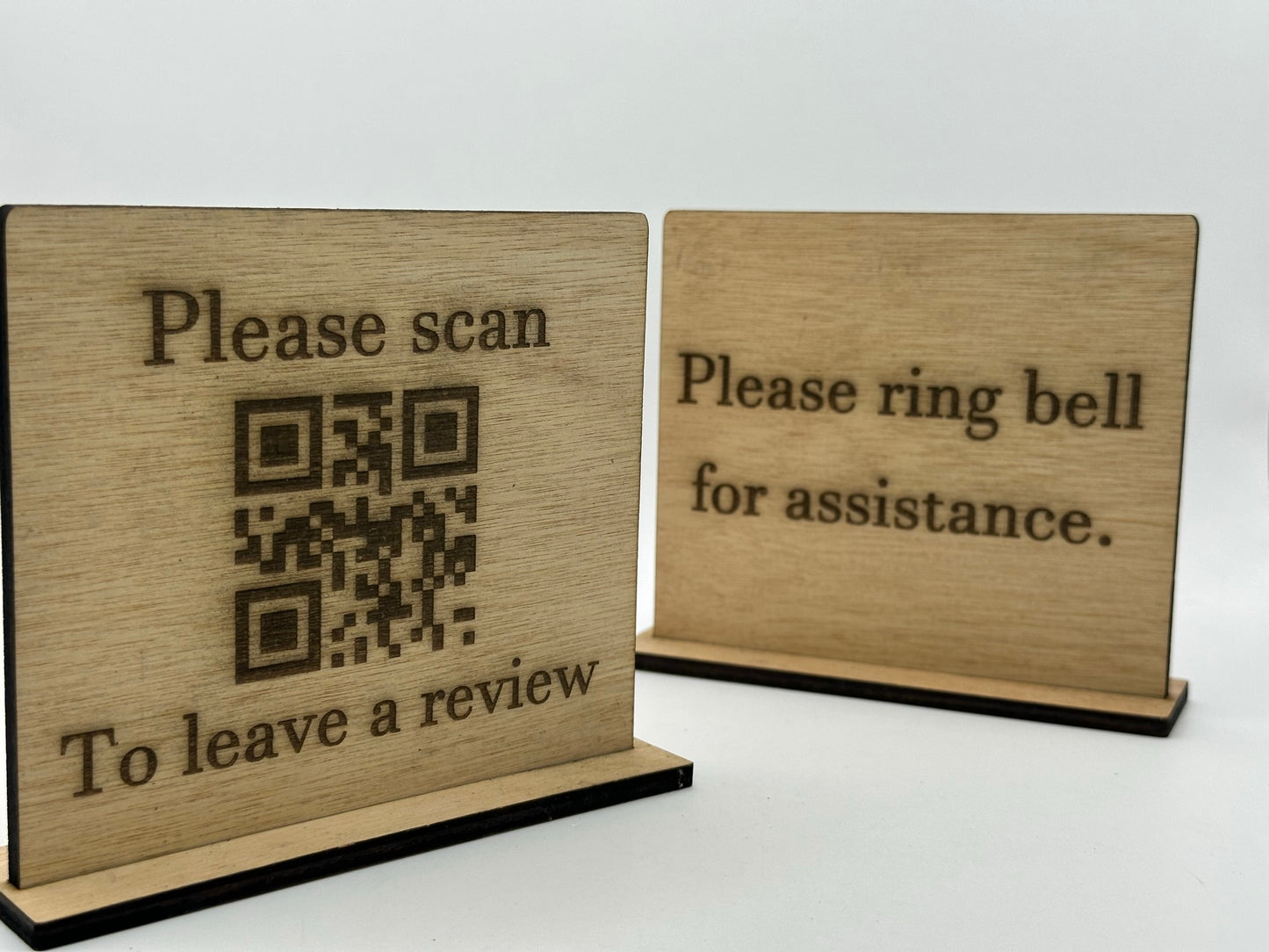 Custom Wooden Countertop Sign