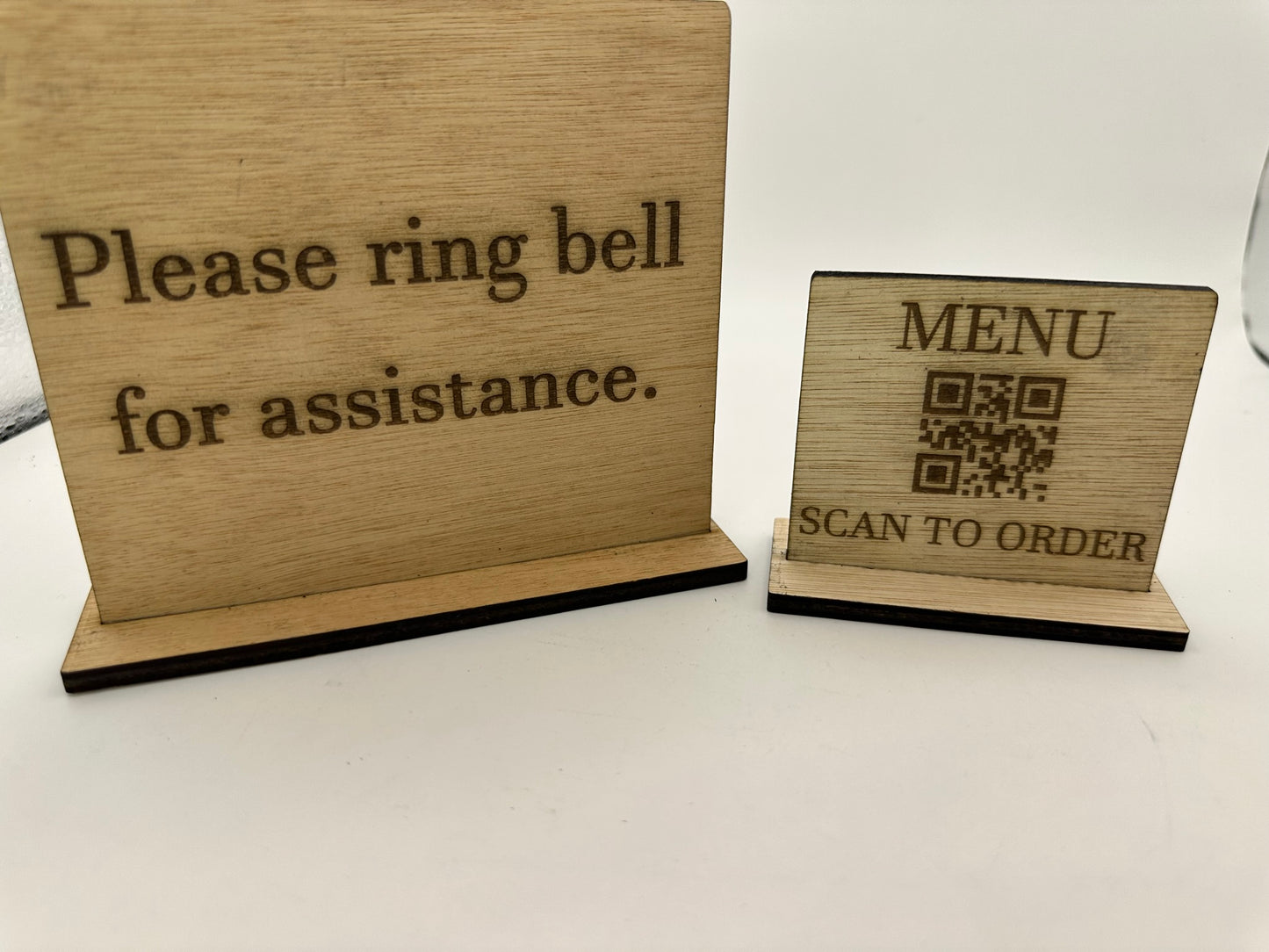 Custom Wooden Countertop Sign